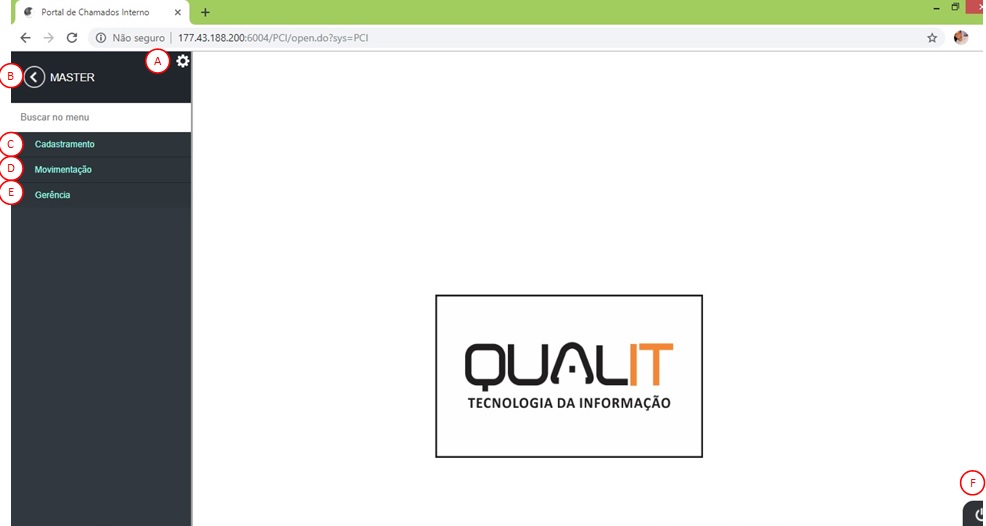 2.1. Apresentando a tela principal do portal: