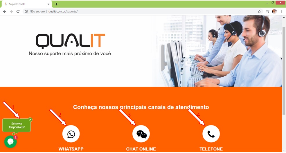 Então vamos selecionar o tipo de canal…