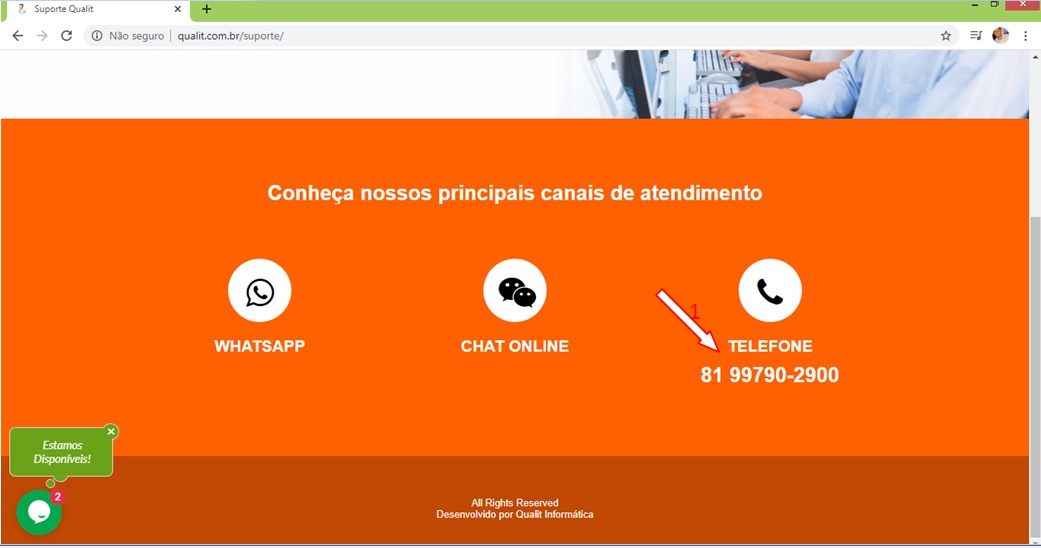 2.3. Você também pode ligar diretamente para o nosso celular: