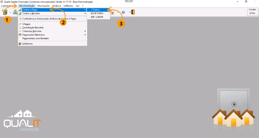 Adicionando um anexo: - MOVIMENTAÇÃO – CONTAS A PAGAR